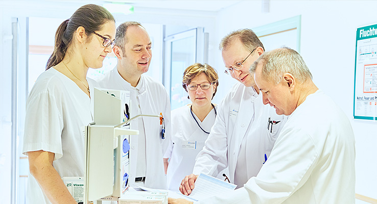 Visite Dres. med. Gerald Hahn, Ingo Maatz und Michael Pentz und Gefässassistentin Michaela Ipta