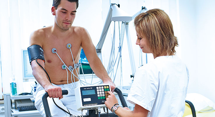 Fahrradergometrie Kardiologie